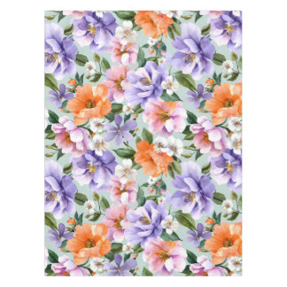 Toalha De Mesa Muted Colorful Flowers Boho flower 