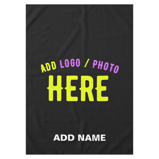 TOALHA DE MESA NA MODA MODERNO PERSONALIZÁVEL NEGRO VERIFICADO CO (Frente)