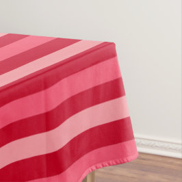 Toalha De Mesa Namorados Fitas de Vermelho e Rosa