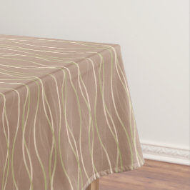 Toalha De Mesa Napolitano Macchiato Pistachio Ribbons e sombra.