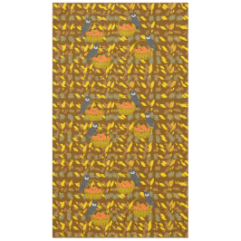 Toalha De Mesa Nappe Hibou et Citrouilles d'Automne