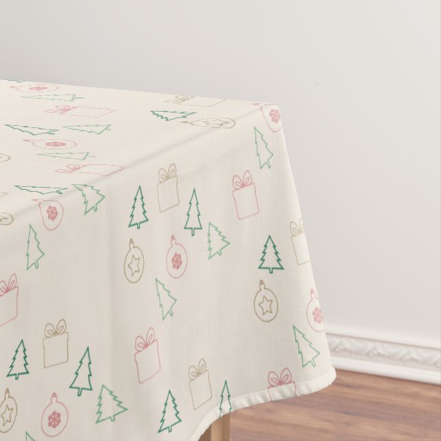 Toalha De Mesa Natal Chic (Posição Original)