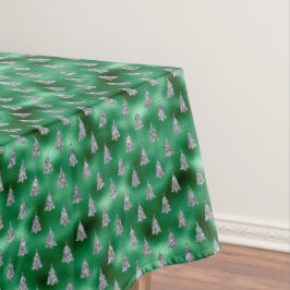 Toalha De Mesa Natal das Árvores Silvícolas Elegantes