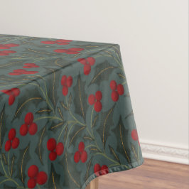 Toalha De Mesa Natal de Bagas de Azevinho