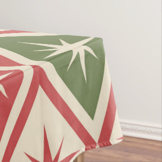 Toalha De Mesa Natal de Meados do Século Estrelas Atômicas em dia