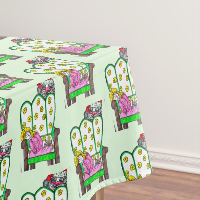 TOALHA DE MESA NATAL ESPERANDO PAPAIS NOEIS (Posição Original)