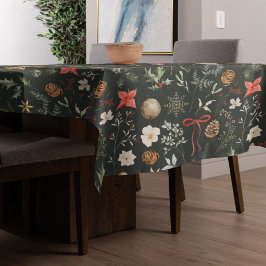Toalha De Mesa Natal Festivo do Botânico de inverno