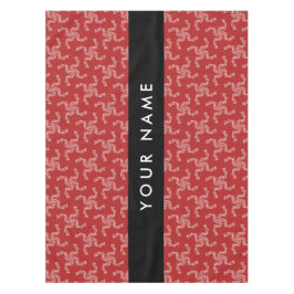 Toalha De Mesa Natal Garland, Red, Seu nome, Personalize