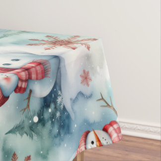 Toalha De Mesa Natal Homem de Neve Fofo
