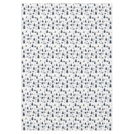 Toalha De Mesa Natal Mínimo Feriado Preto e Branco Moderno