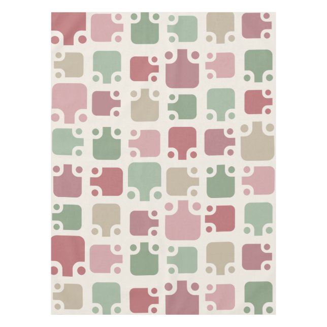 Toalha De Mesa Natal moderno do meio século (Frente)