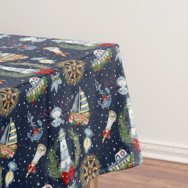 Toalha De Mesa Natal náutico (Posição Original)