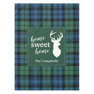 Toalha De Mesa Natal Tartan Sweet Home Clan Campbell Xadrez