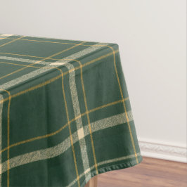 Toalha De Mesa Natal Xadrez Verde Clássico