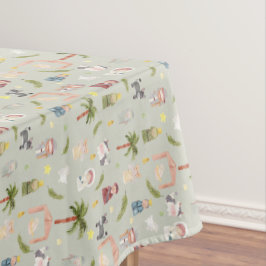 Toalha De Mesa Natividade Natal Sage Tablecloth