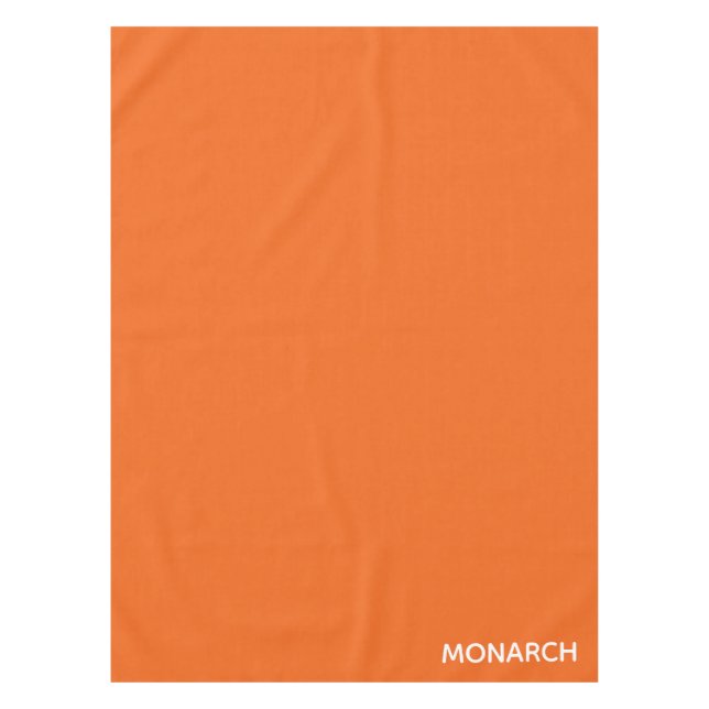 Toalha De Mesa Nome da cor laranja da borboleta monarca (Frente)