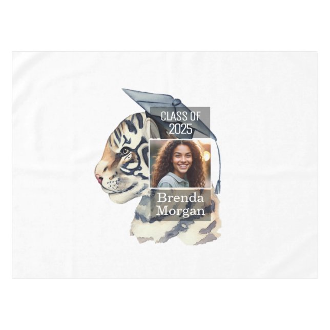 Toalha De Mesa Nome da Foto de Graduação (Frente (Horizontal))