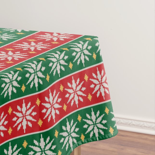 Toalha De Mesa Nordic Noel Knit (Posição Original)