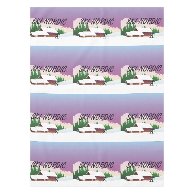 Toalha De Mesa Nordic SUPERIOR do esqui (Frente)