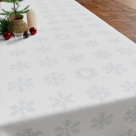 Toalha De Mesa Nórdico Snowflake Pattern White Tablecloth