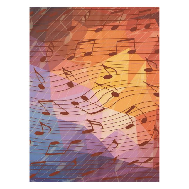 Toalha De Mesa Notas da música (Frente)