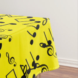 Toalha De Mesa Notas Musicais Funky Treble Clef