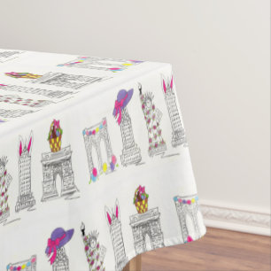 Toalha De Mesa Nova Iorque Felz pascoa NYC Marcas de Desenhos Bro