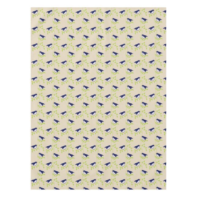 Toalha De Mesa Noventa anos 50 - dois panos azuis de mesa (Frente)