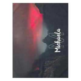 Toalha De Mesa Nuvens de queimadura, nevoeiro e monograma