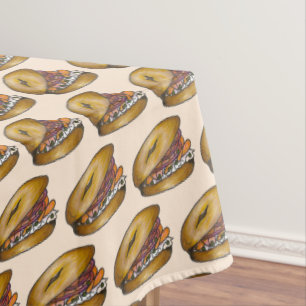 Toalha De Mesa NYC Jewish Deli Bagel Capers Lox Cream Cheese