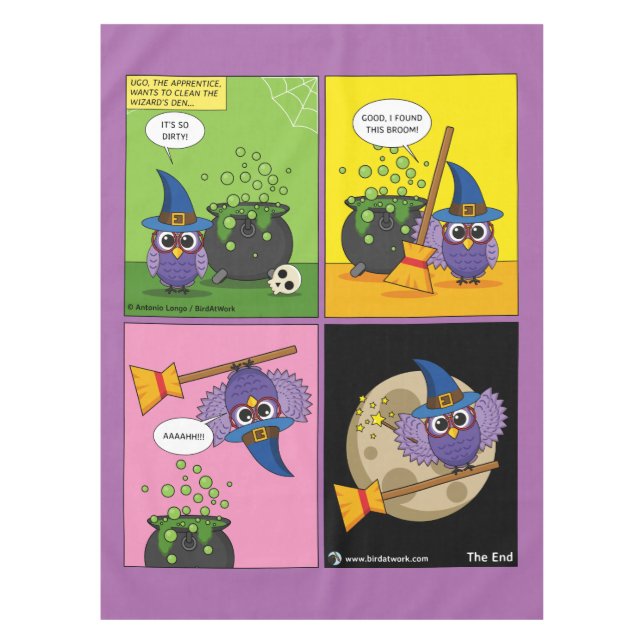 Toalha De Mesa O Assistente de Aprendizado - Limpeza (Frente)