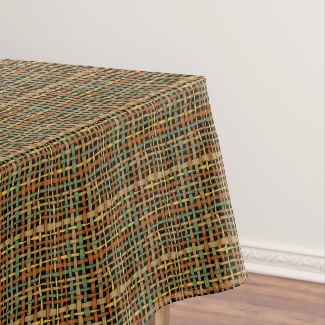 Toalha De Mesa O gráfico rústico de serapilheira tecido amarra (Posição Original)