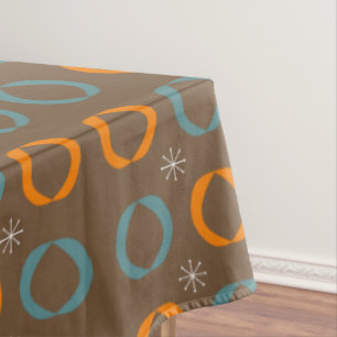 Toalha De Mesa O meio século moderno, Ovals, Stars a laranja