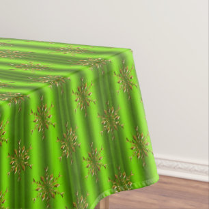 Toalha De Mesa O Natal Dourado Stars o Natal verde