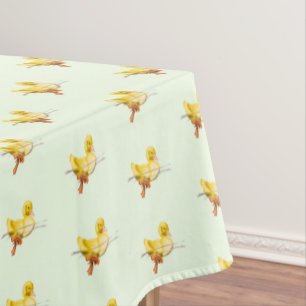 Toalha De Mesa O pato amarelo feliz