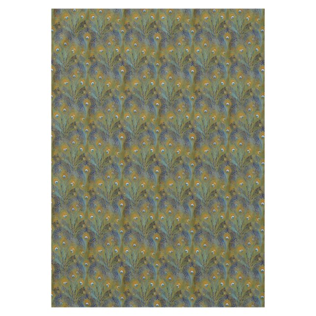 Toalha De Mesa O pavão empluma-se utensílios de mesa (Frente)