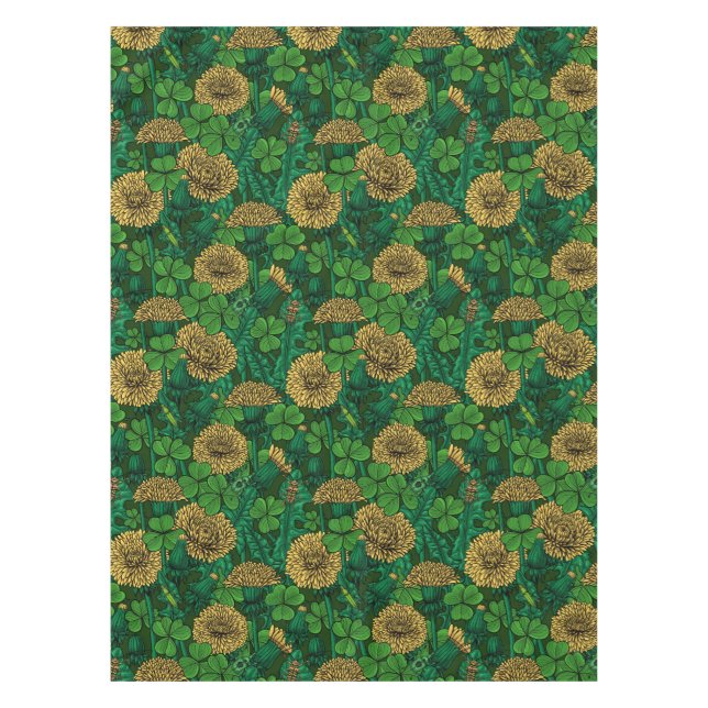 Toalha De Mesa O prado em verde e amarelo (Frente)