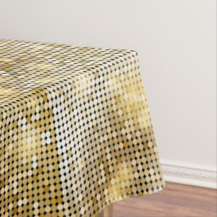 Toalha De Mesa O sequin dourado sparkling brilhante brilha bola