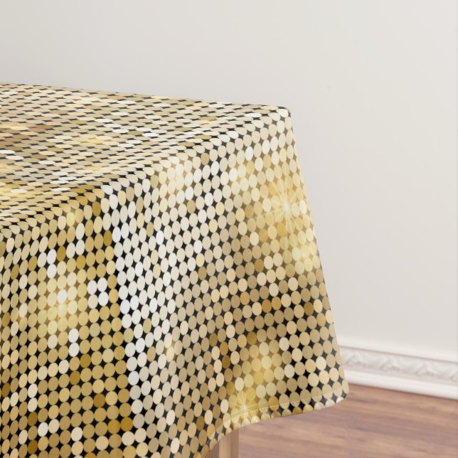 Toalha De Mesa O sequin dourado sparkling brilhante brilha bola (Posição Original)