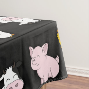 Toalha De Mesa O teste padrão da fazenda