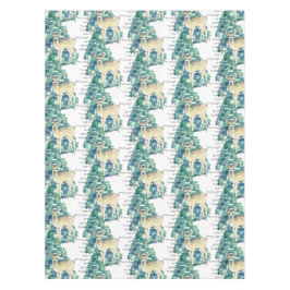 Toalha De Mesa O Veado Ré Dança Pela Neve