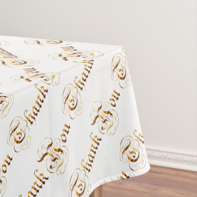 Toalha De Mesa Obrigado you.text. (Posição Original)