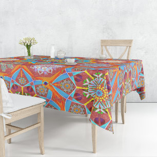 Toalha De Mesa Octo brilhante arabesque Estilo vermelho mórbido