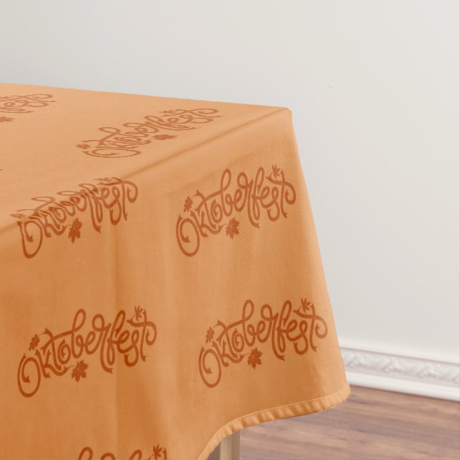 Toalha De Mesa Octoberfest em Brown 70" x 52" (Posição Original)