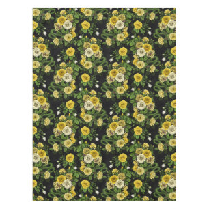 Toalha De Mesa Oculto nas rosas, amarelo e verde