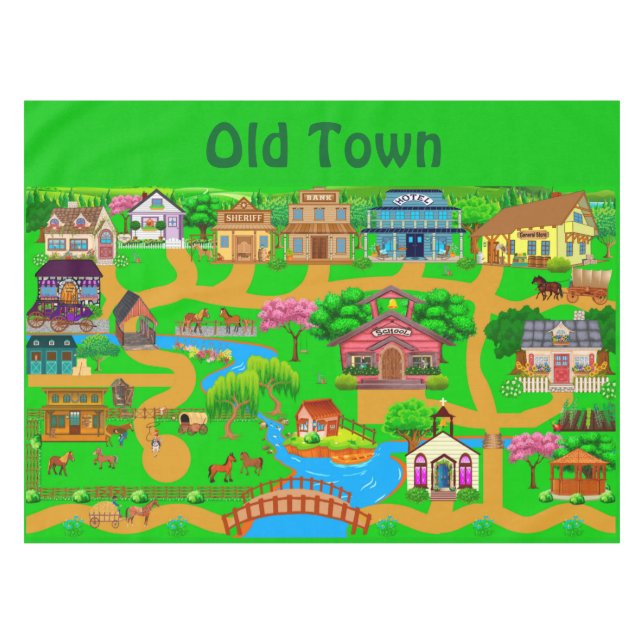 Toalha De Mesa Old Town (Frente (Horizontal))