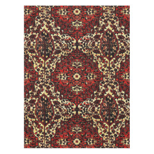 Toalha De Mesa Olhar do tapete persa na obscuridade - vermelho e