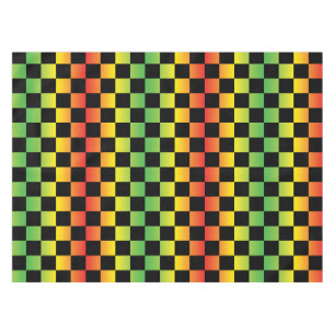 Toalha De Mesa Ombre Verde Amarelo Vermelho Verificado