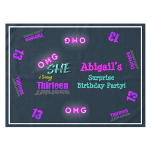 Toalha De Mesa OMG Ela Está Transformando 13 Festas Surpresa