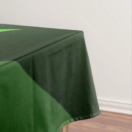 Toalha De Mesa Onda Espiral Verde Escuro E Limão